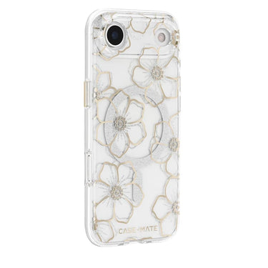 Case-Mate Floral Gems MagSafe Case for Apple iPhone Air- Gold